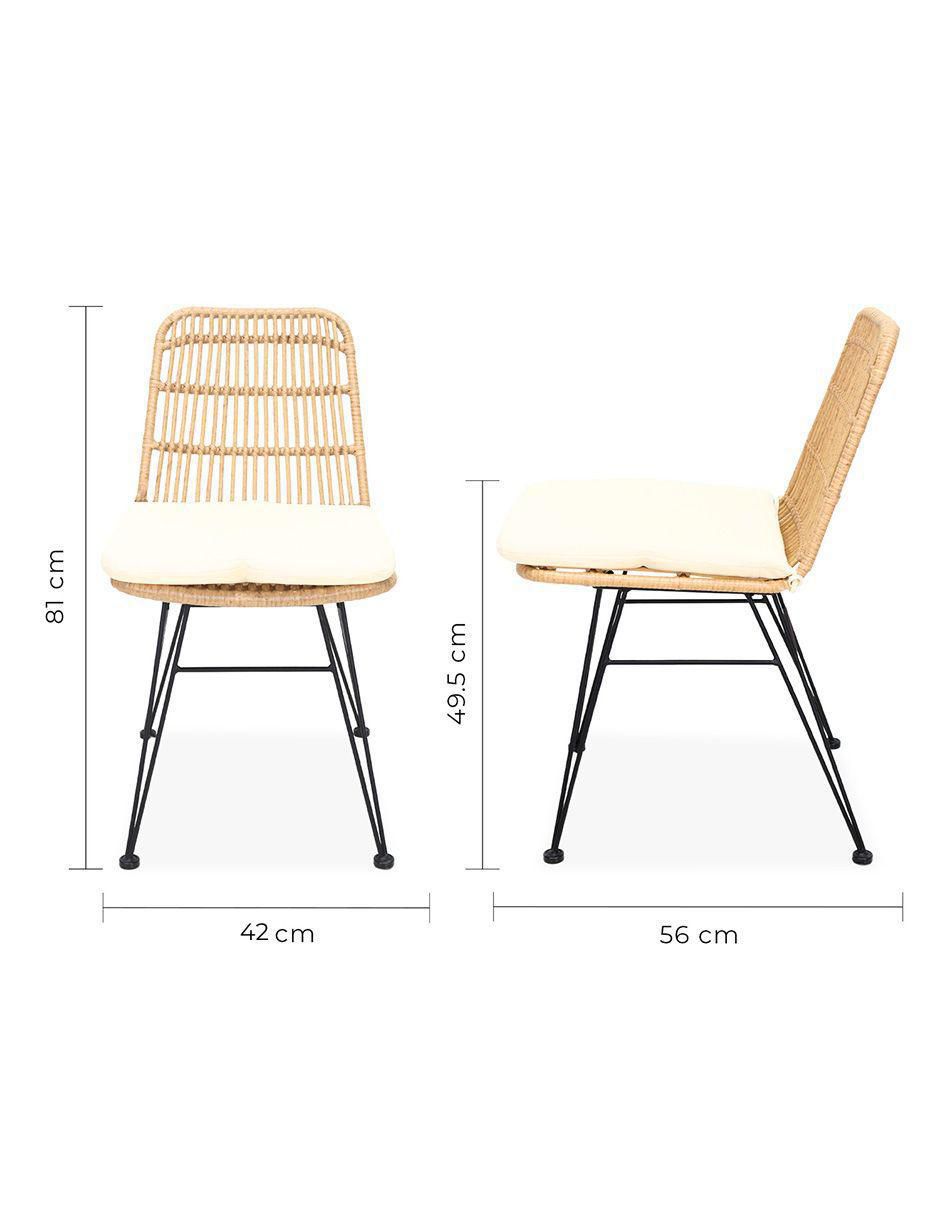 Comedor Dominica para 2 personas de cristal templado 7