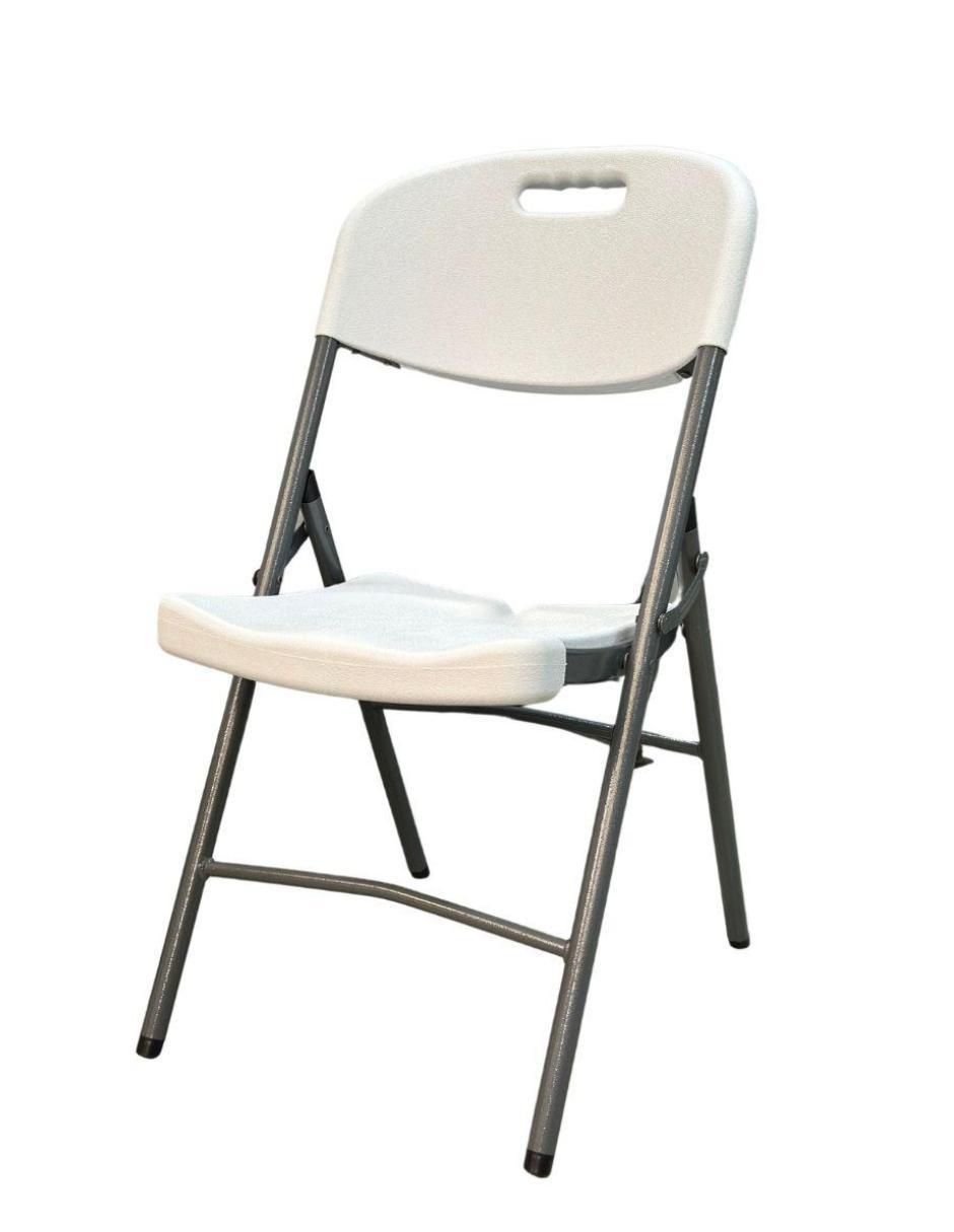 Silla plegable Blanca de plástico 1