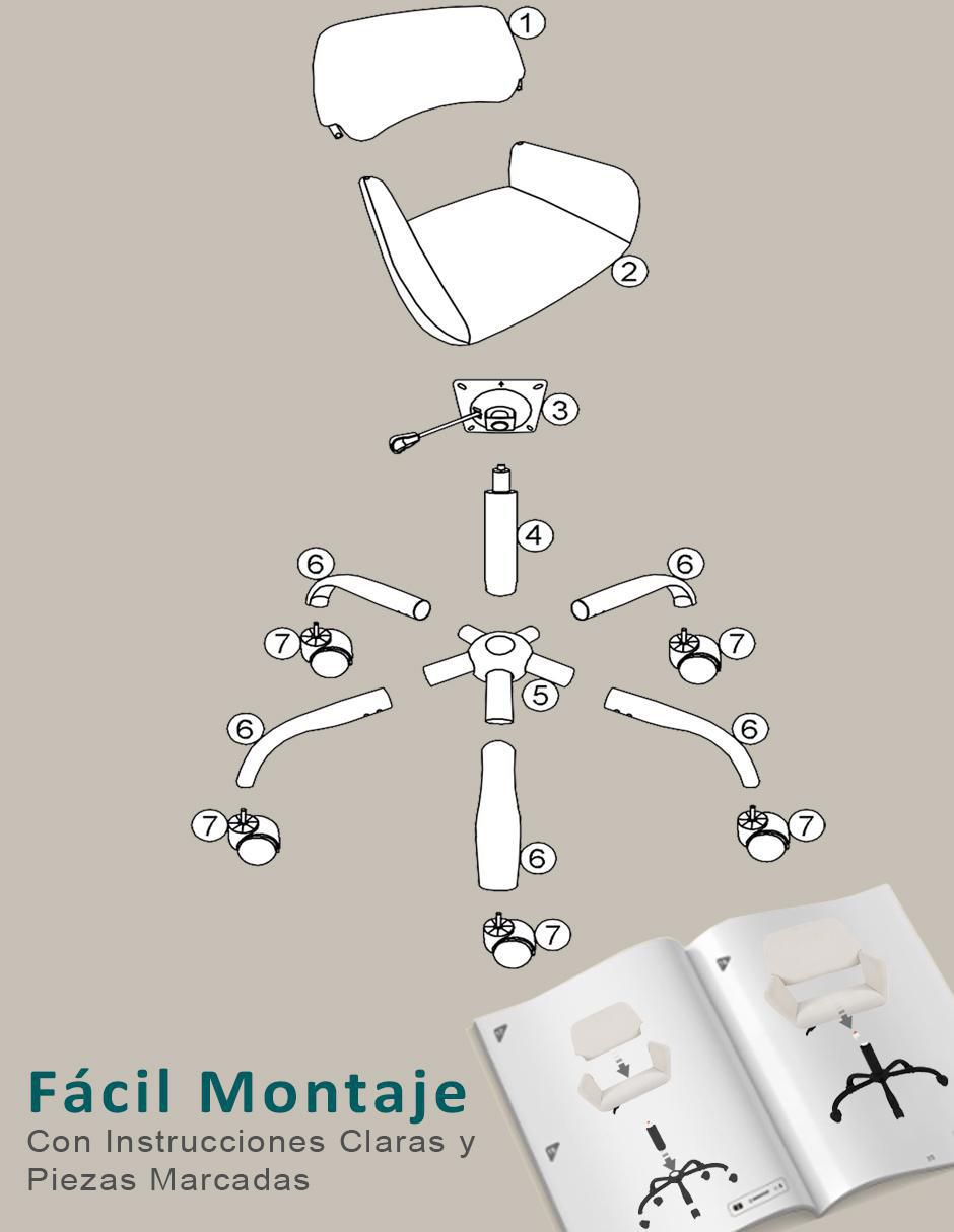 Silla escritorio Ross KD 6