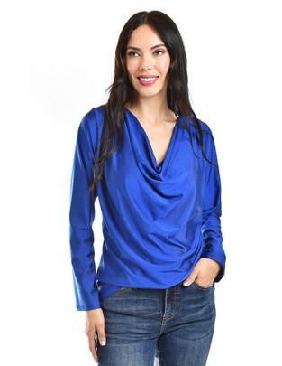 Blusa Roman Fashion manga larga para mujer