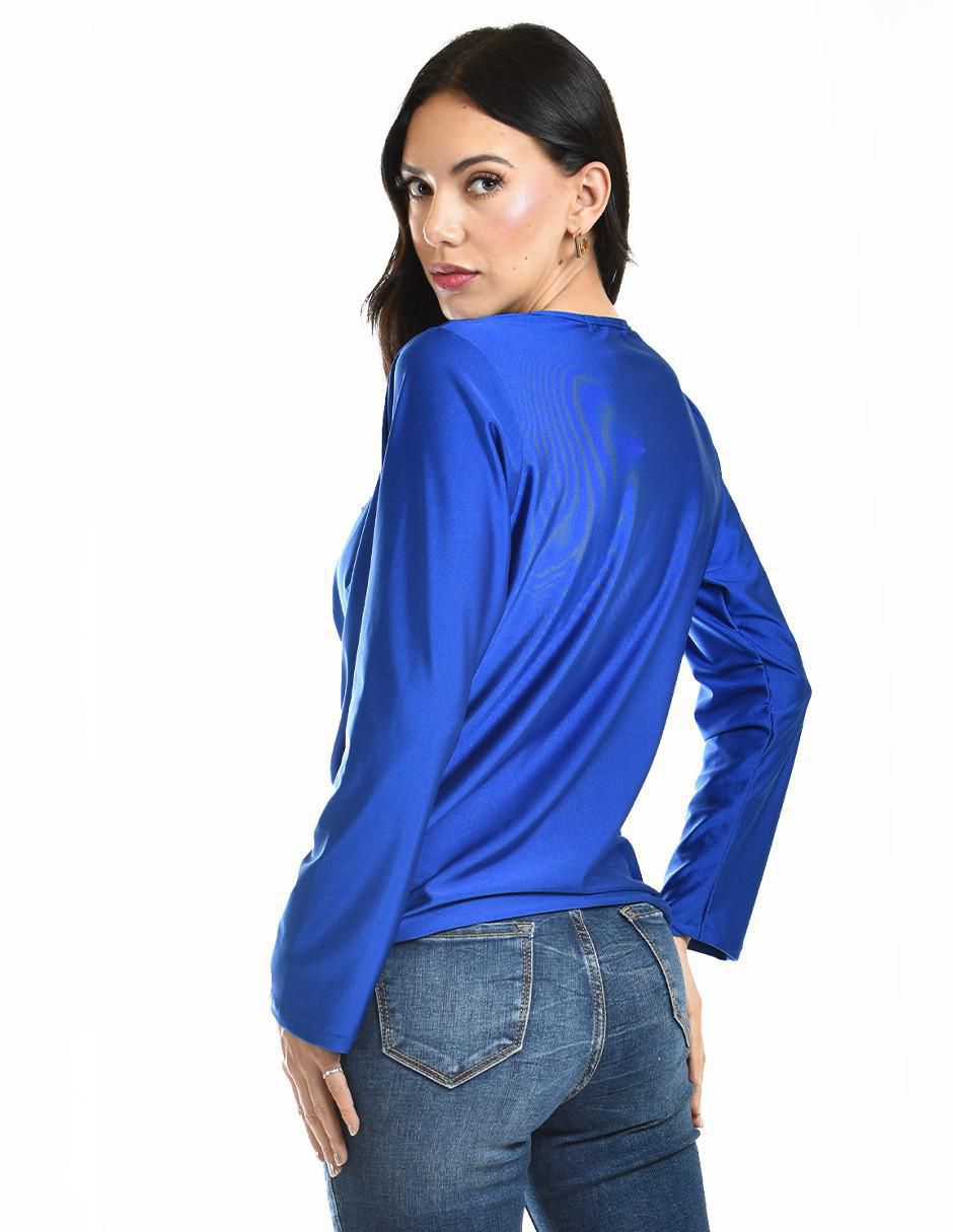 Blusa Roman Fashion manga larga para mujer