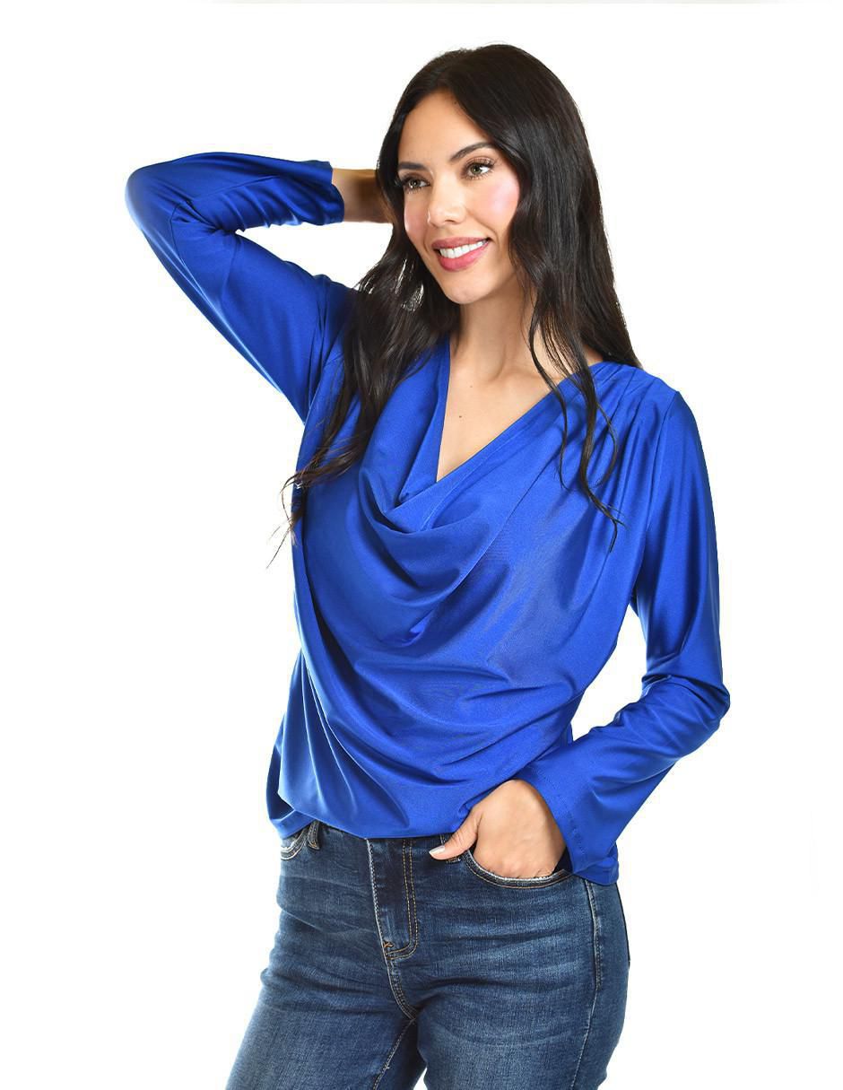 Blusa Roman Fashion manga larga para mujer
