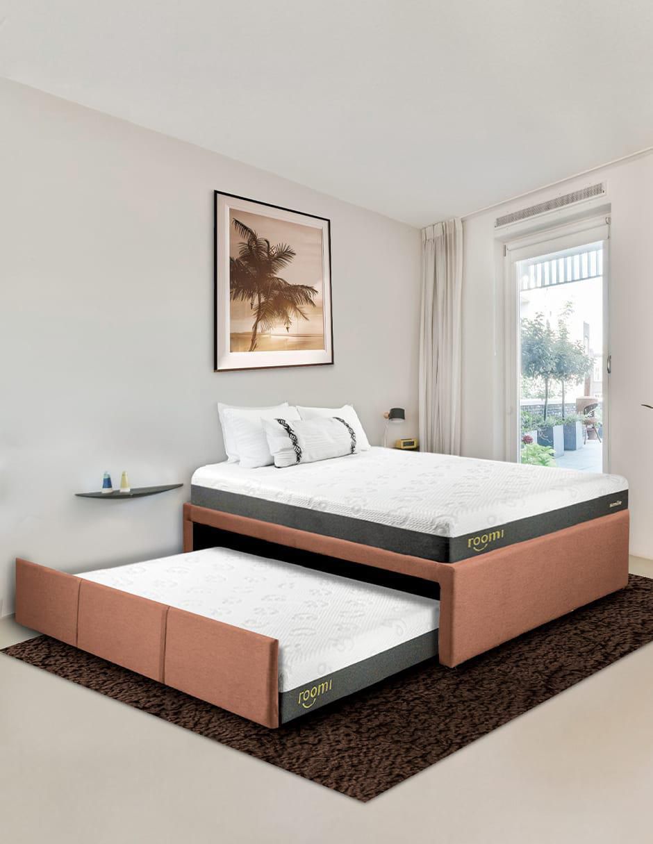 Cama doble de madera pino 7