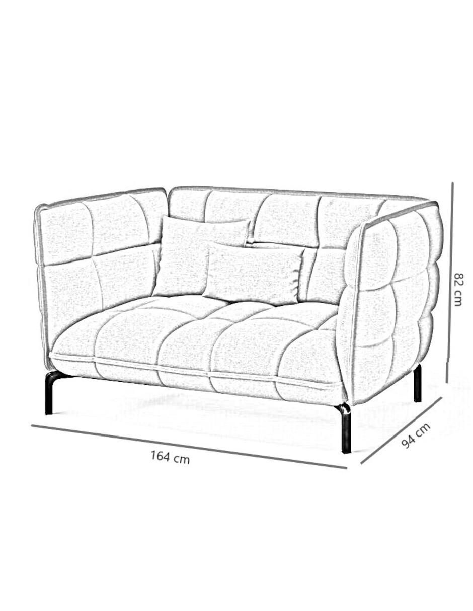Love seat Bristol de lino 4