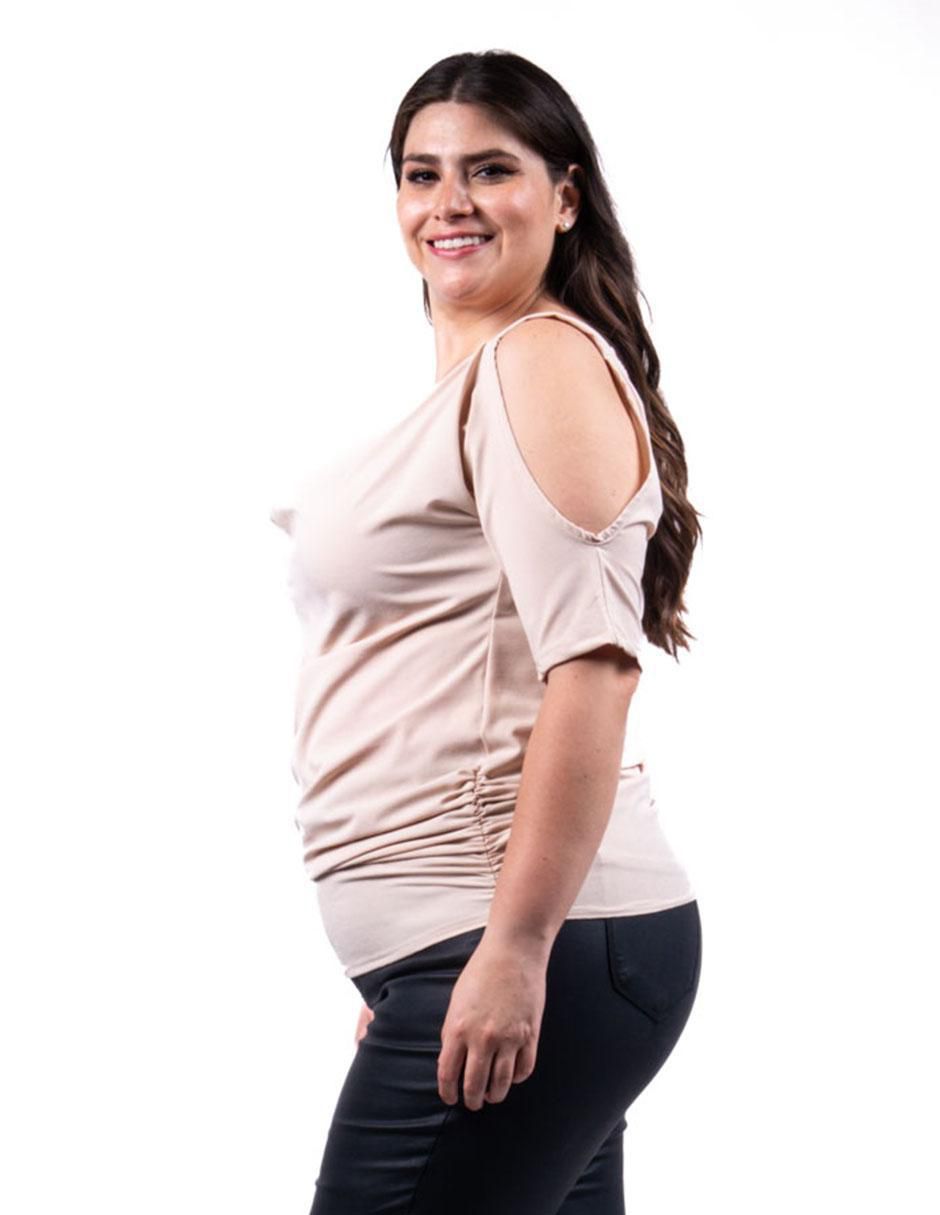 Blusa manga al codo para mujer 8