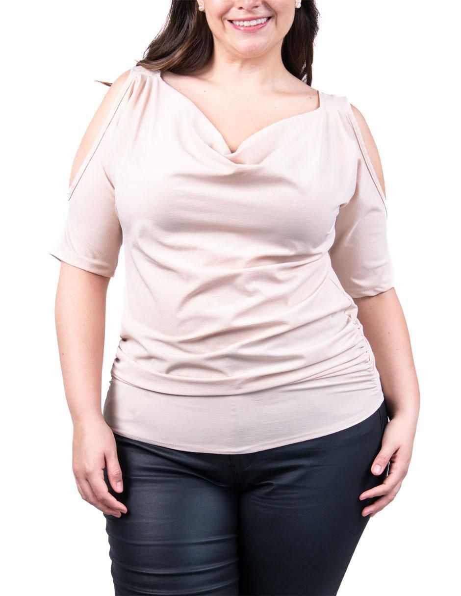 Blusa manga al codo para mujer 11