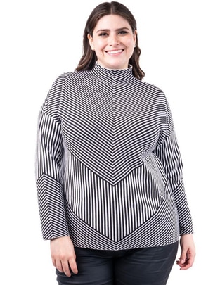 Suéter Roman Fashion cuello alto para mujer