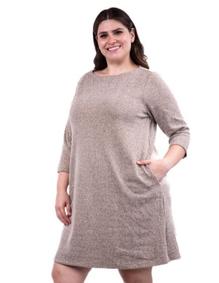 Vestido arriba rodilla casual para mujer