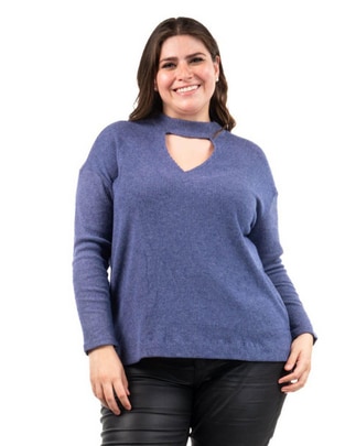 Suéter cuello redondo para mujer Suéter cuello redondo para mujer