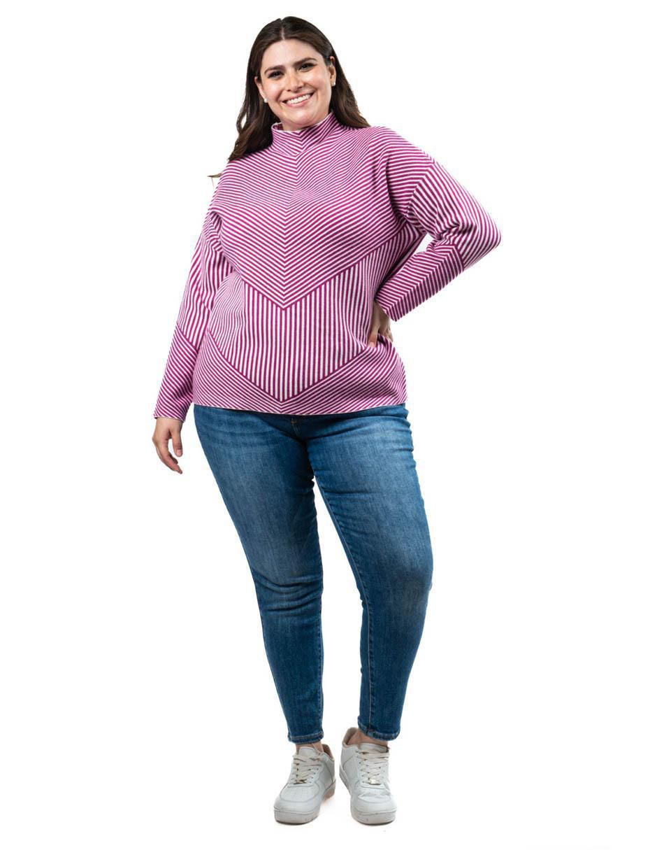 Suéter Roman Fashion cuello alto para mujer