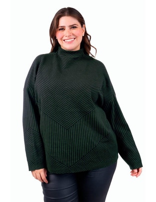 Suéter cuello alto para mujer