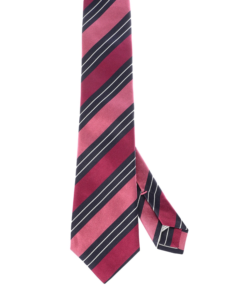 Corbata regular de seda estampado a rayas para hombre Corbata regular de seda estampado a rayas para hombre
