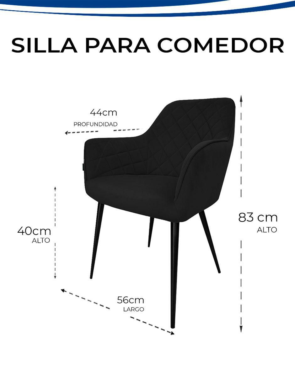Juego de sillas 2 piezas de velvet 6