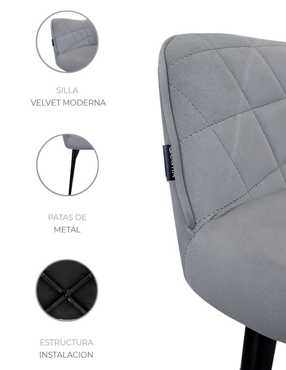 Juego de sillas 2 piezas de velvet 2