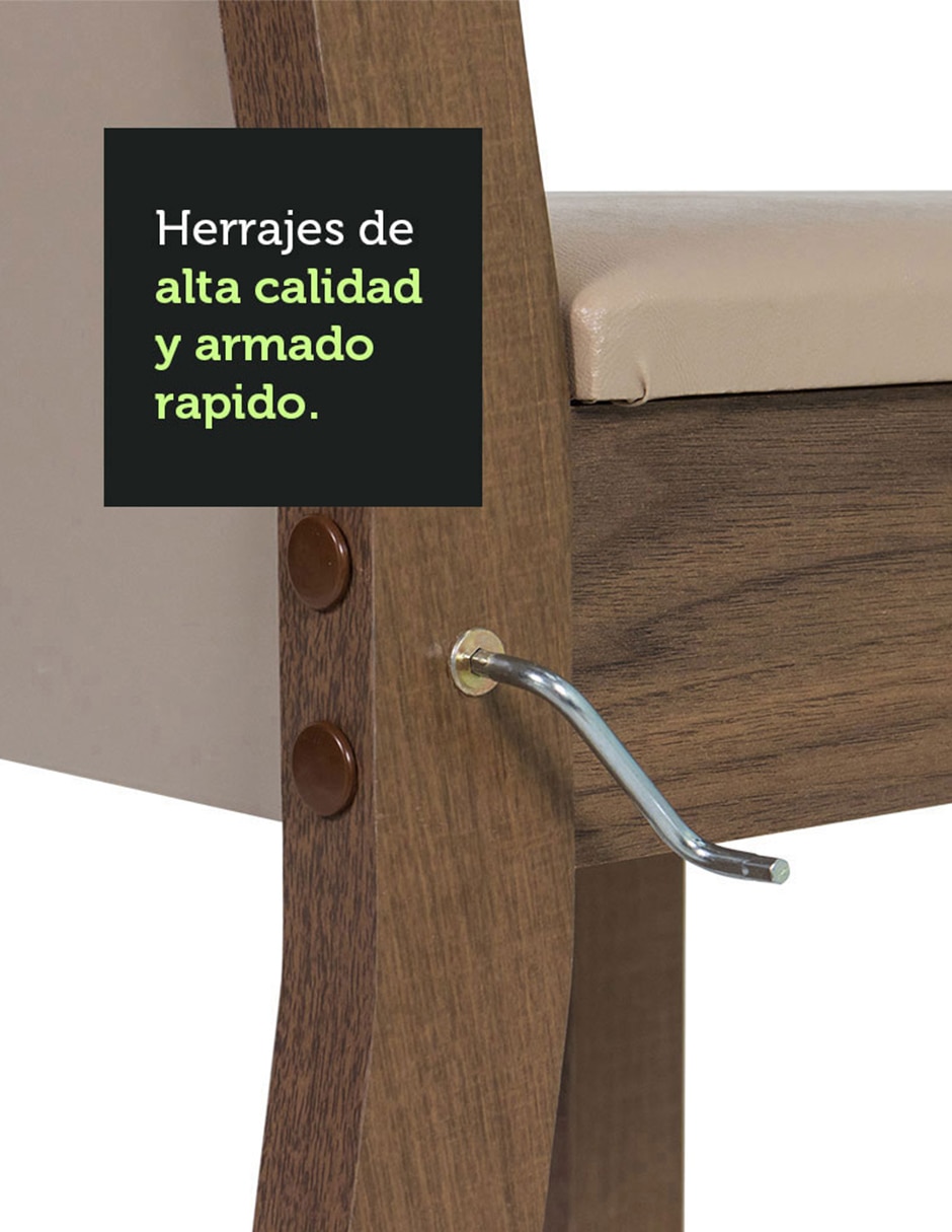 Set de sillas 6 piezas Madesa
