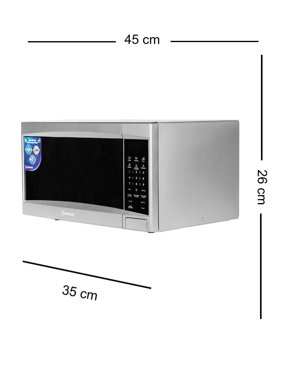 MICROONDAS CONVENC, 0.7 PIES, PLATEADO 4