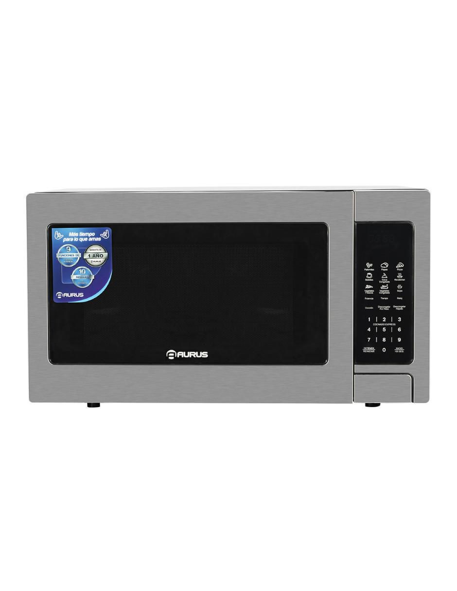 MICROONDAS GRILL A, 1.4 PIES, PLATEADO 1