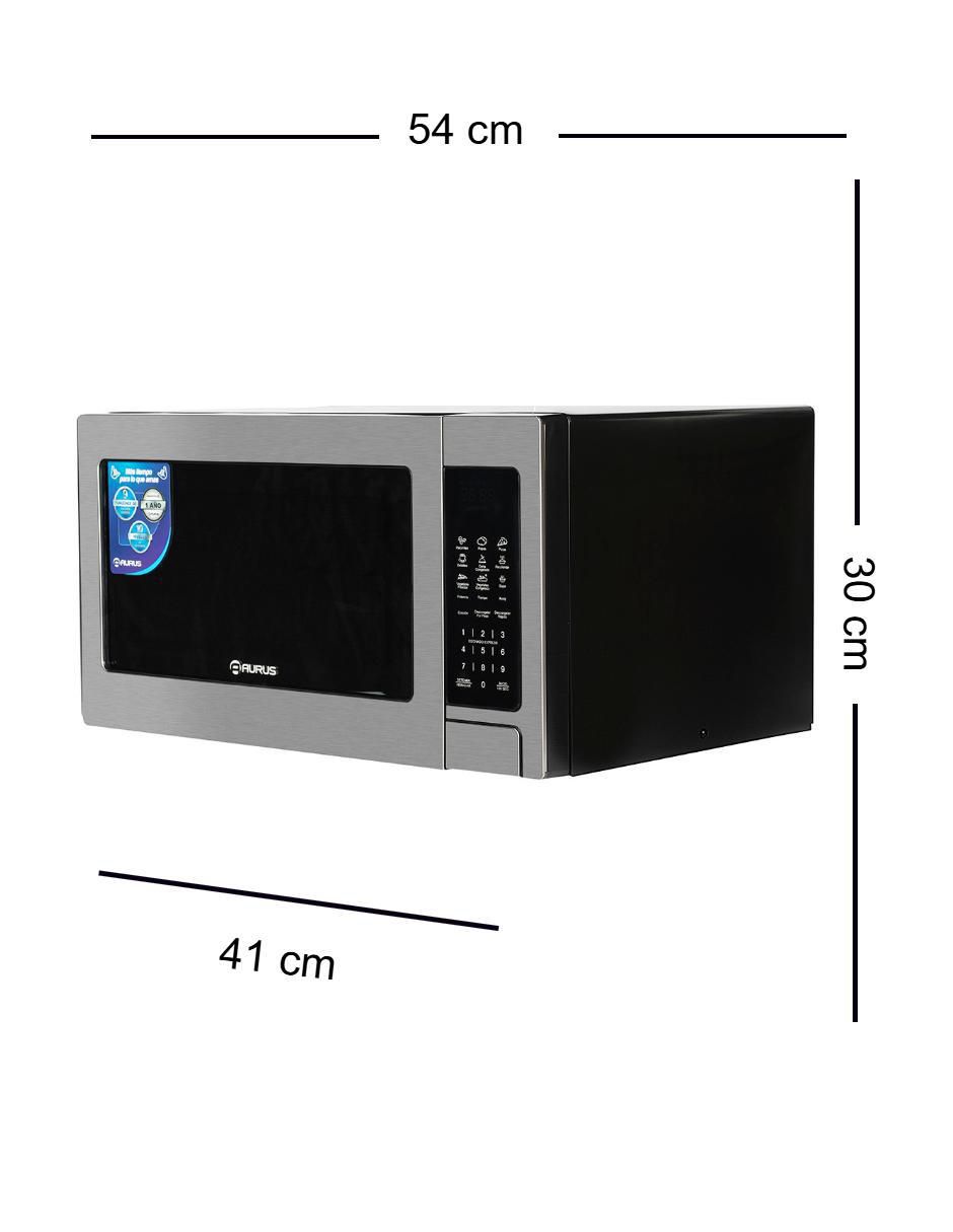 MICROONDAS GRILL A, 1.4 PIES, PLATEADO 4