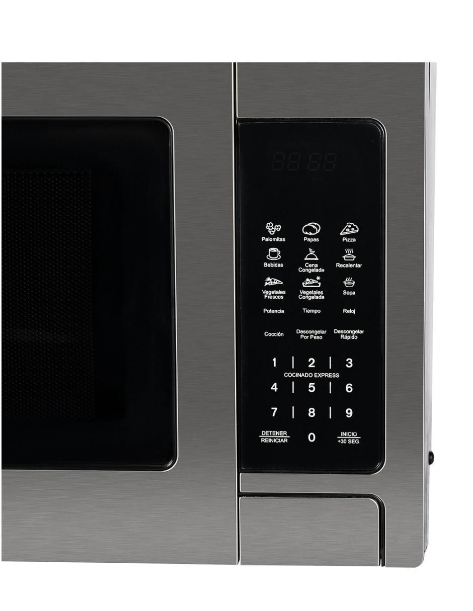 MICROONDAS GRILL A, 1.4 PIES, PLATEADO 2