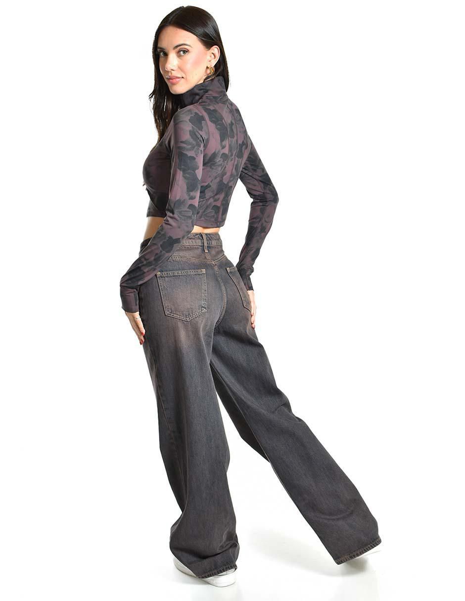 Jeans amplio para mujer 4