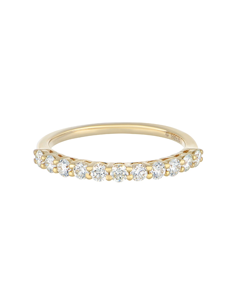 Anillo redondo Ever For You 14 k de oro amarillo diamante pavé Anillo redondo Ever For You 14 k de oro amarillo diamante pavé