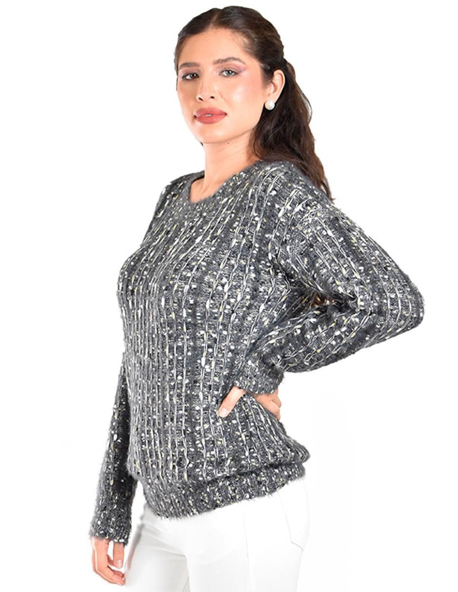 Suéter cuello redondo para mujer 5