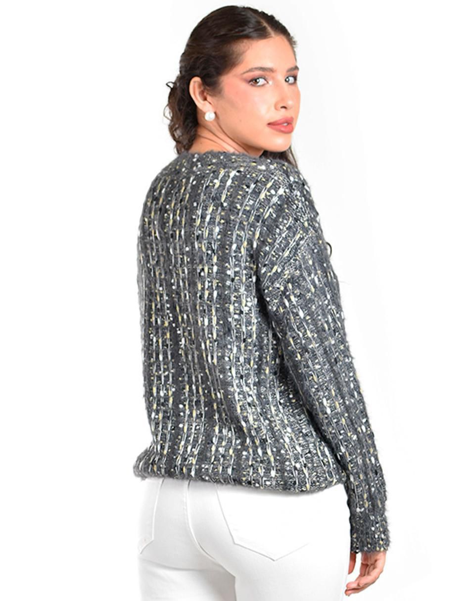 Suéter cuello redondo para mujer