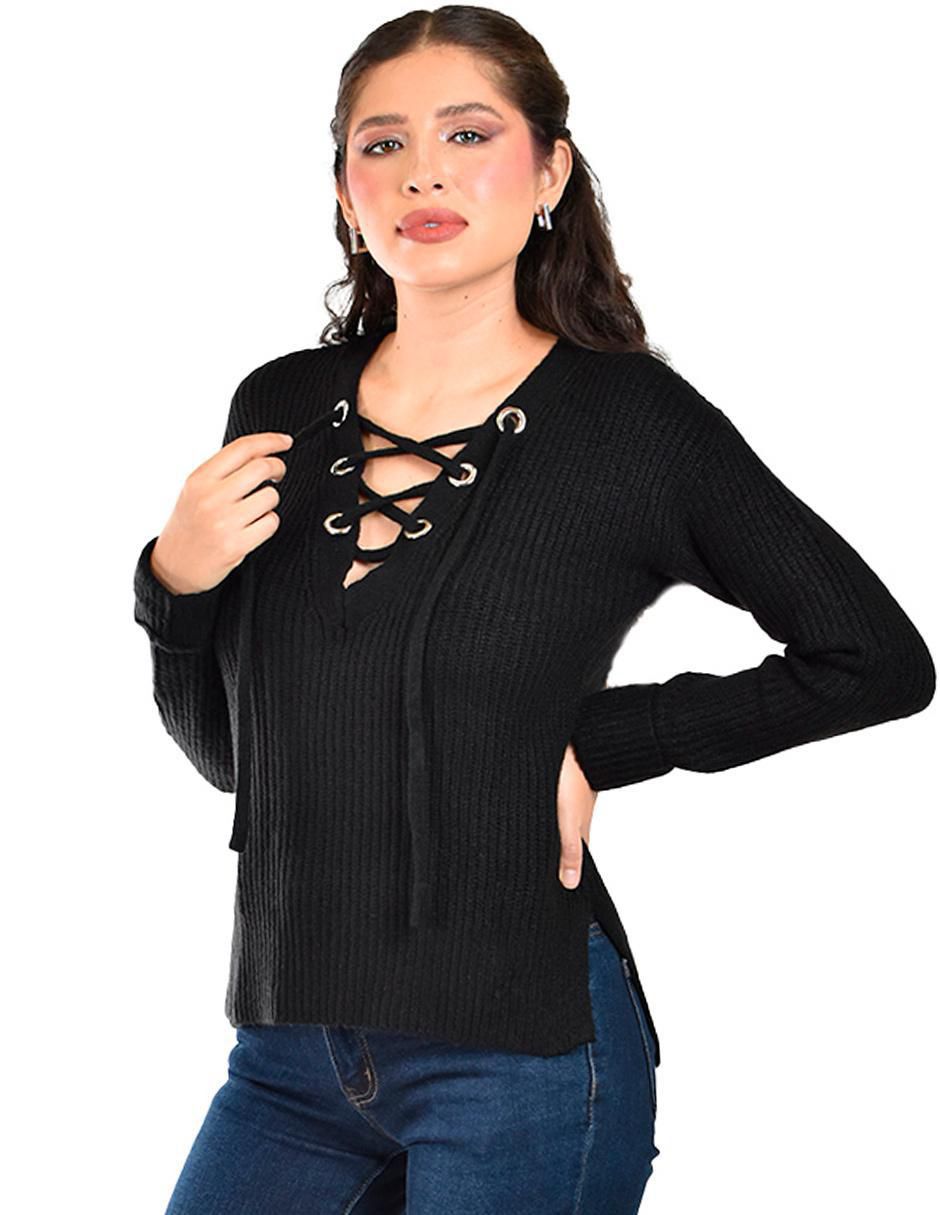 Suéter cuello V para mujer 5