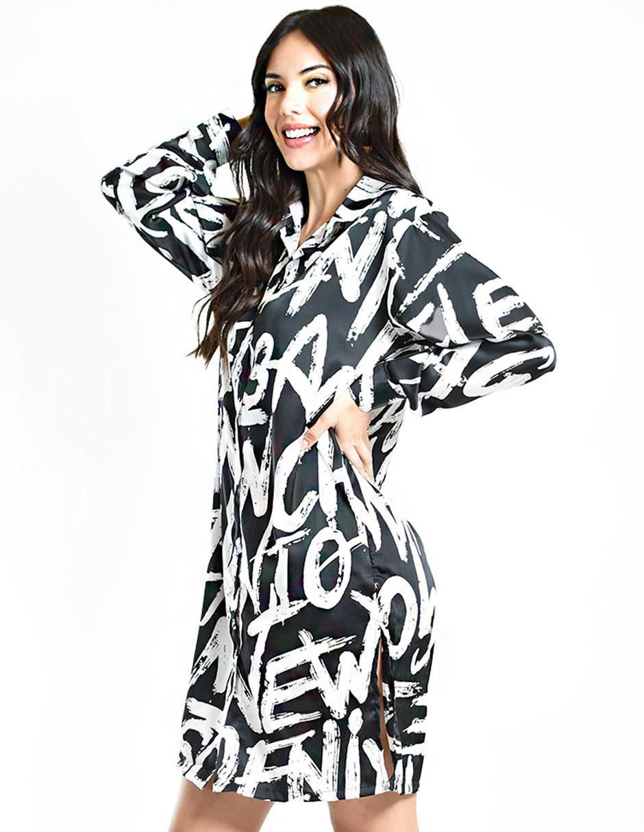 Vestido arriba rodilla casual para mujer 2