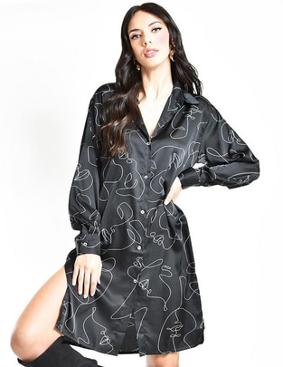 Vestido arriba rodilla casual para mujer