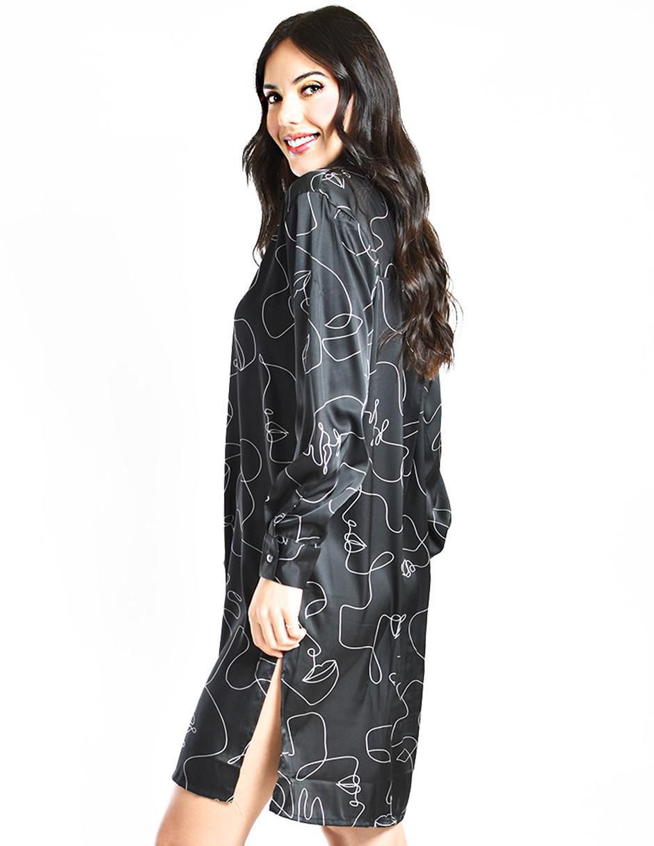 Vestido arriba rodilla casual para mujer 5