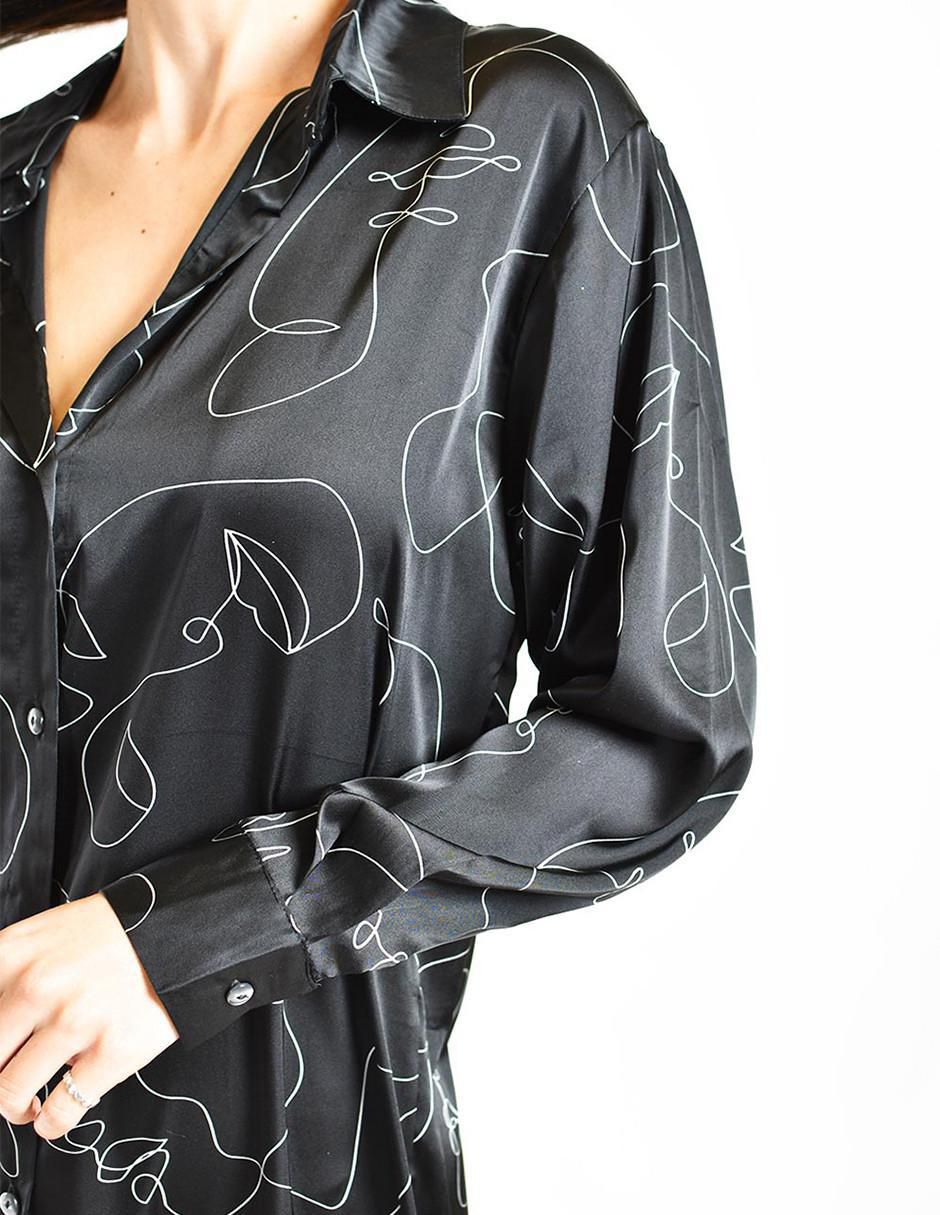 Vestido arriba rodilla casual para mujer 3