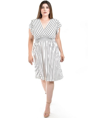 Vestido a la rodilla casual para mujer