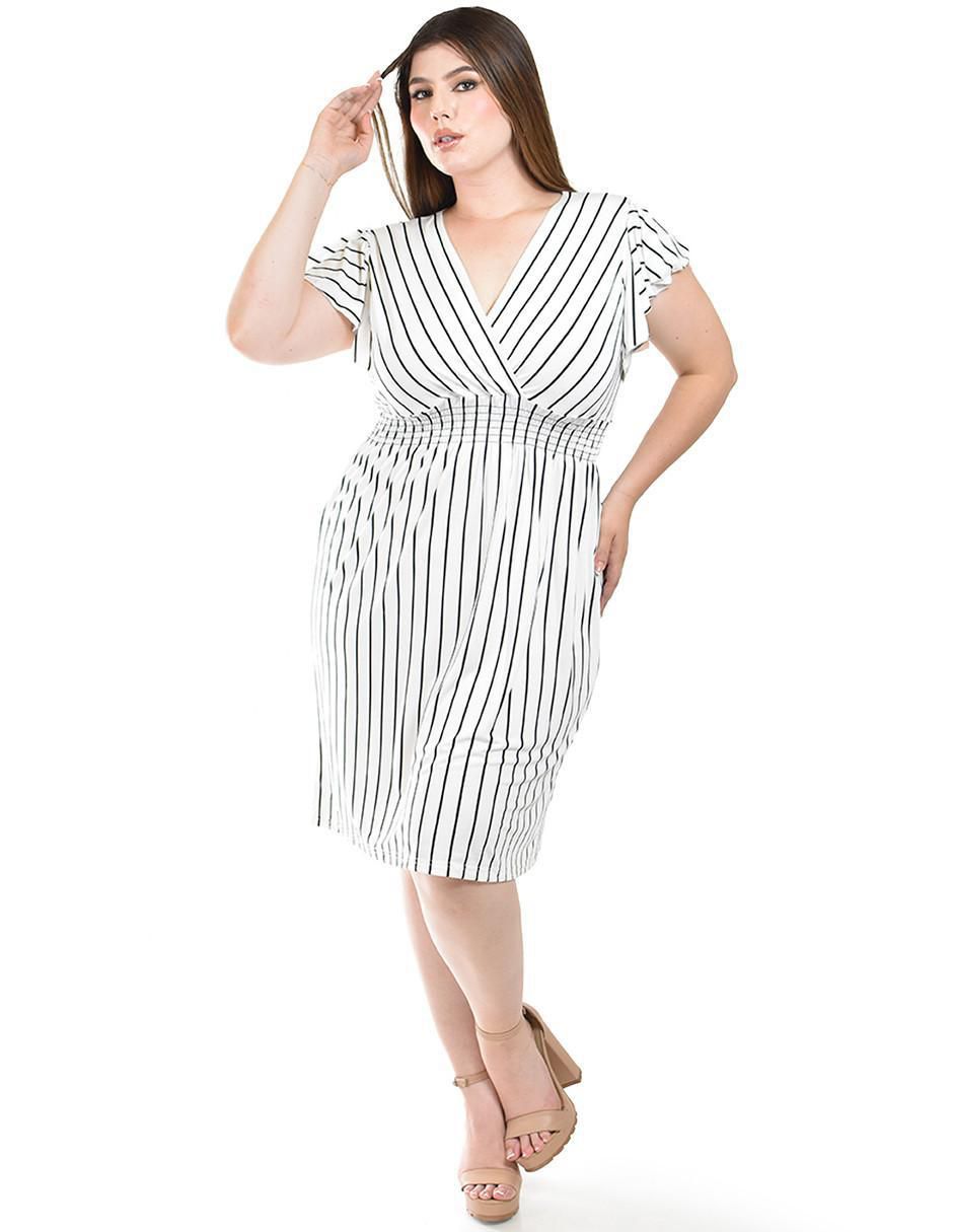 Vestido a la rodilla casual para mujer