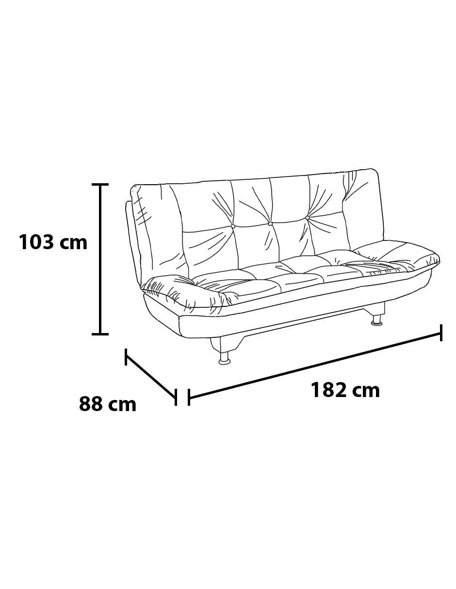 Sofá cama Bularo de velvet 7