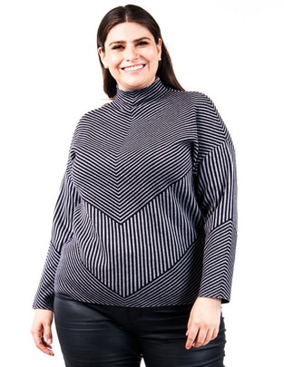 Suéter Roman Fashion cuello alto para mujer