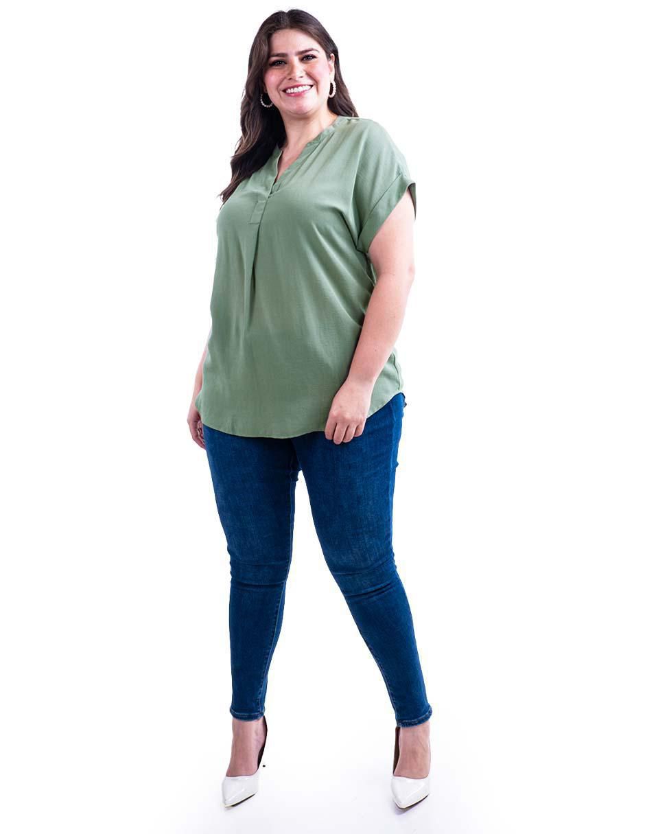 Blusa manga corta para mujer 7