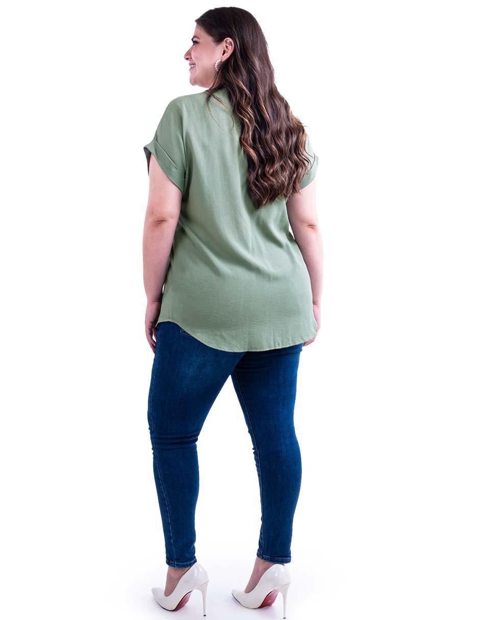 Blusa manga corta para mujer 8