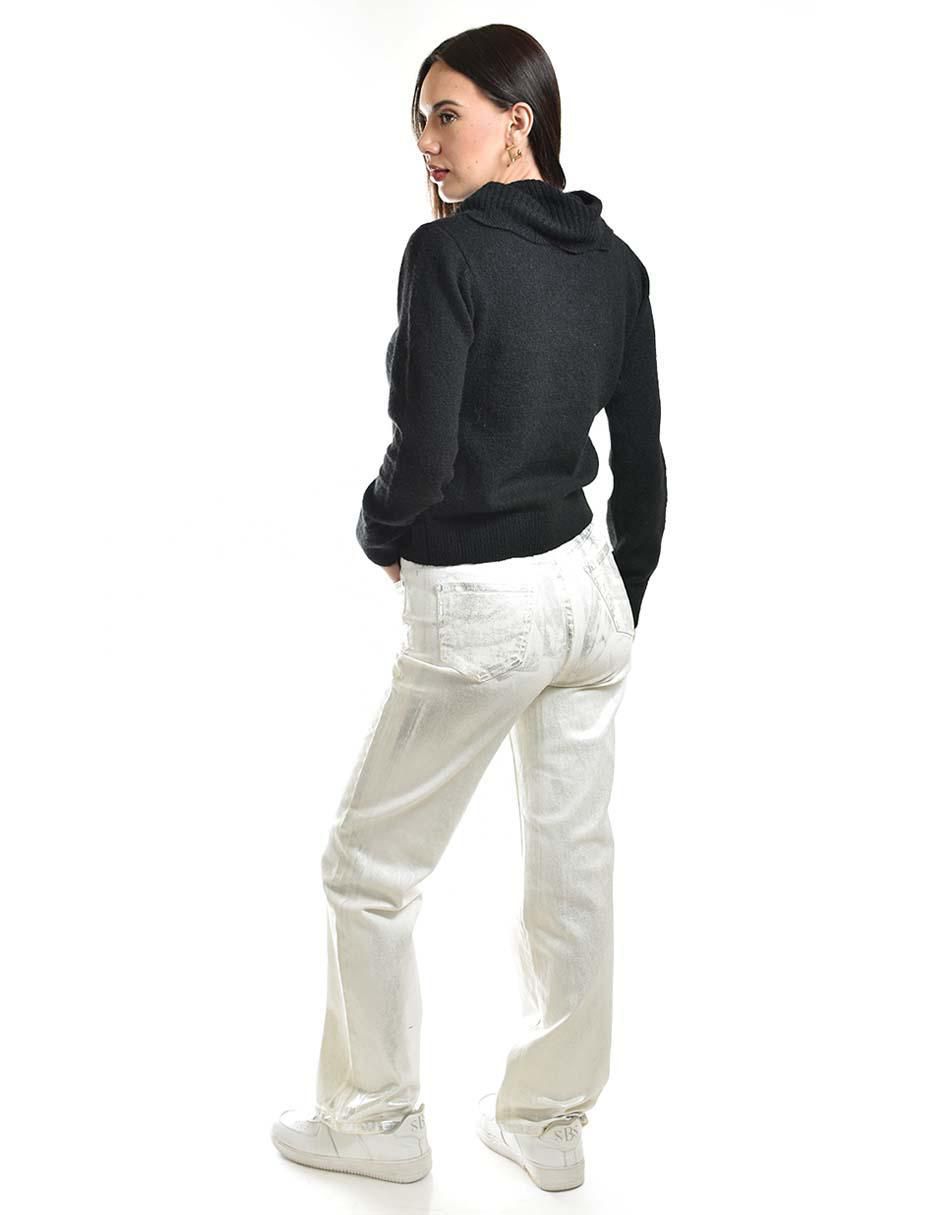Suéter cuello V para mujer 4