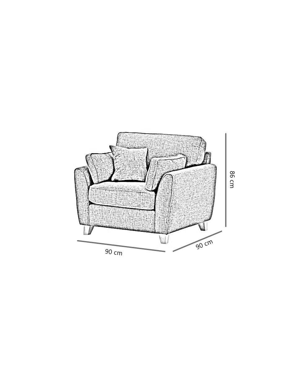 Sillón Maverick de lino 4
