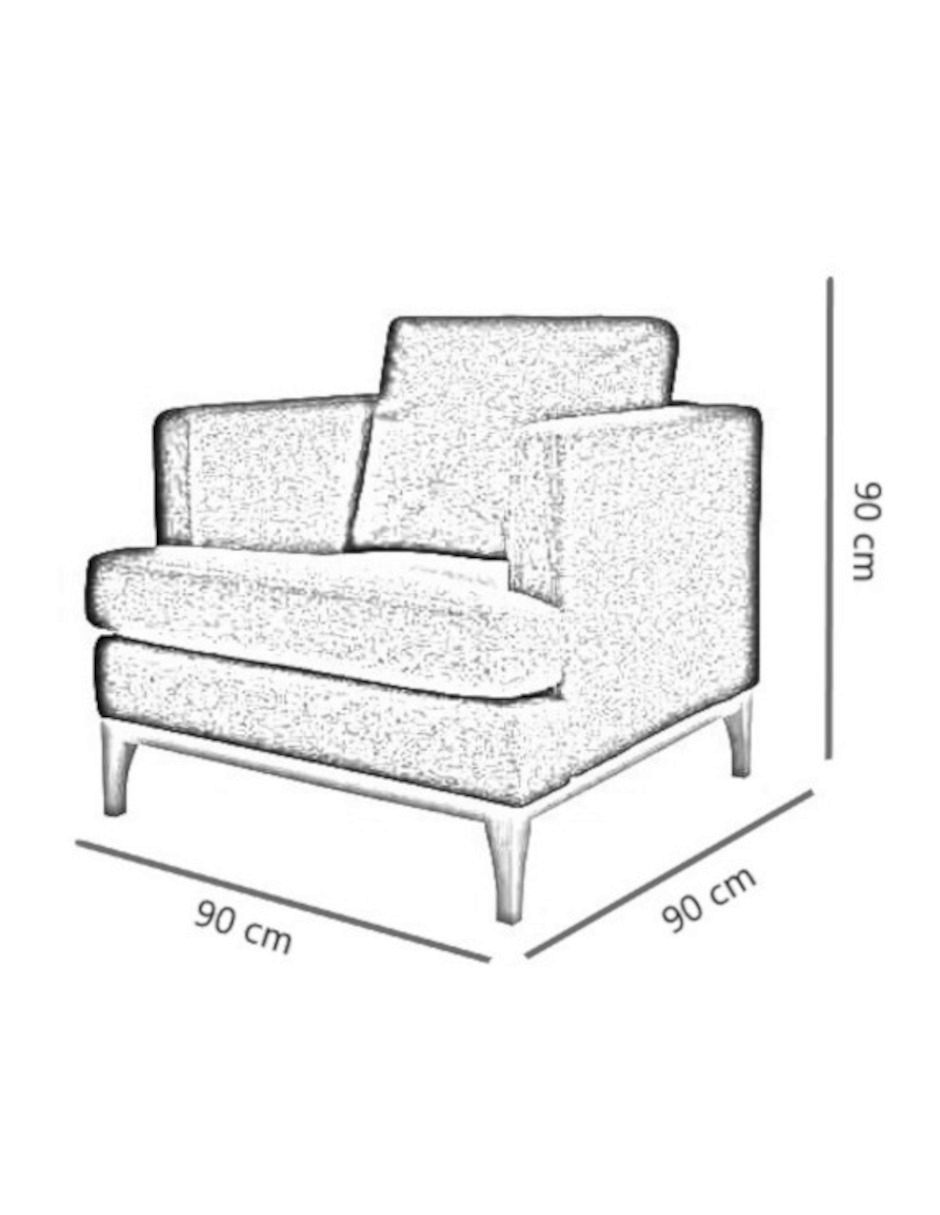 Sillón Velmont de lino 4