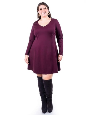 Vestido arriba rodilla casual para mujer