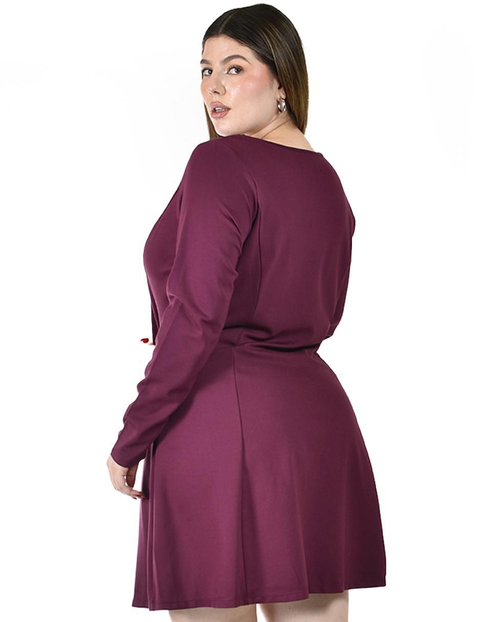 Vestido arriba rodilla casual para mujer 4