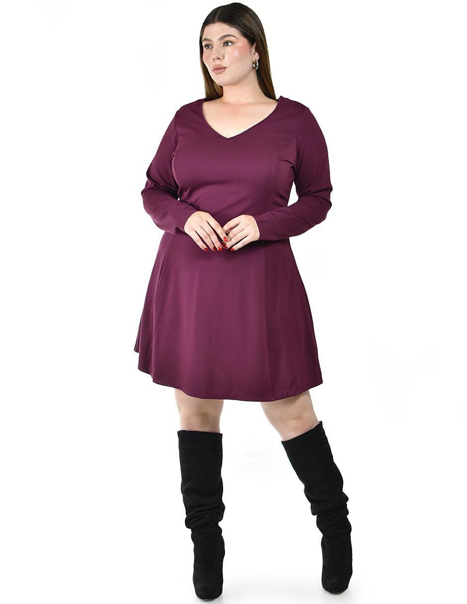 Vestido arriba rodilla casual para mujer 3