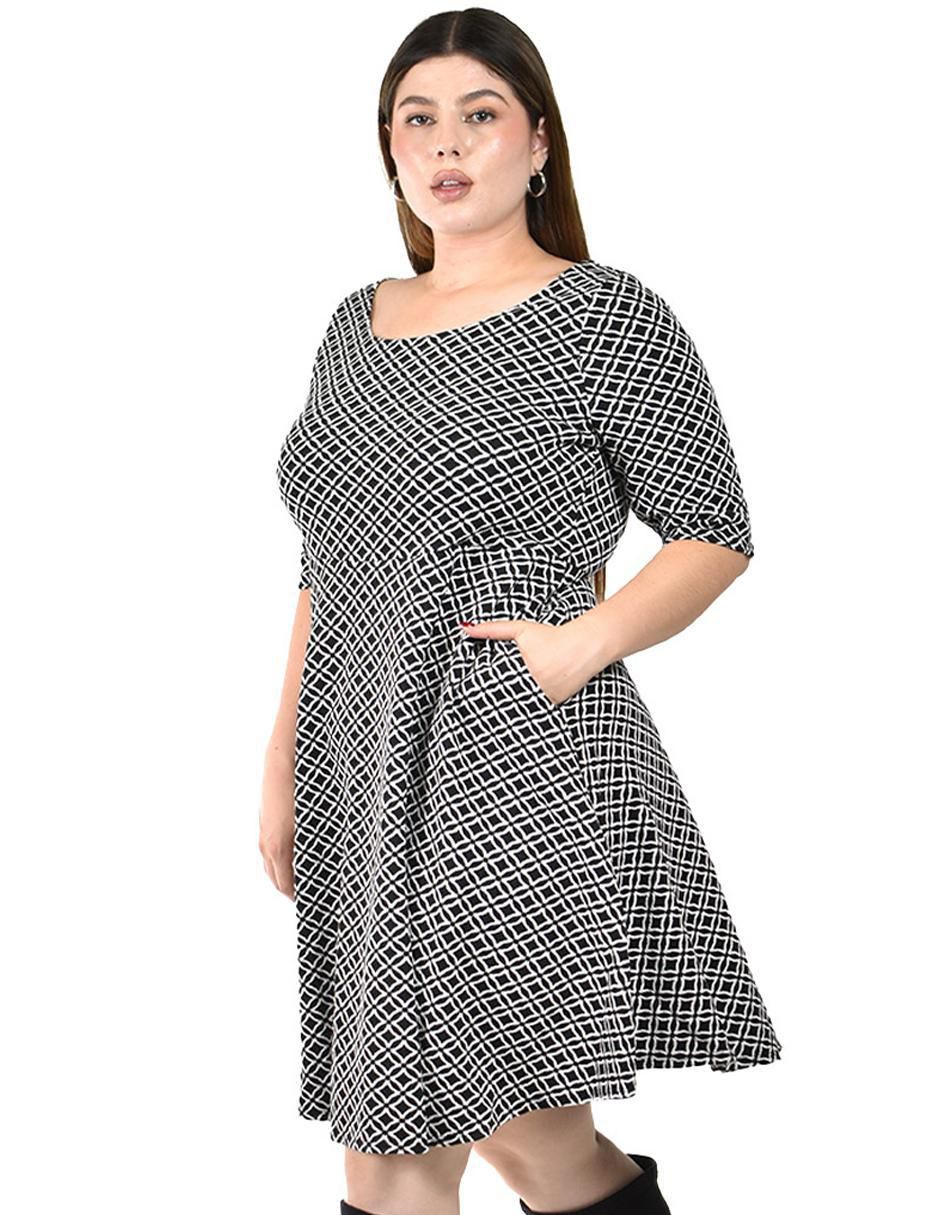 Vestido arriba rodilla casual para mujer 5