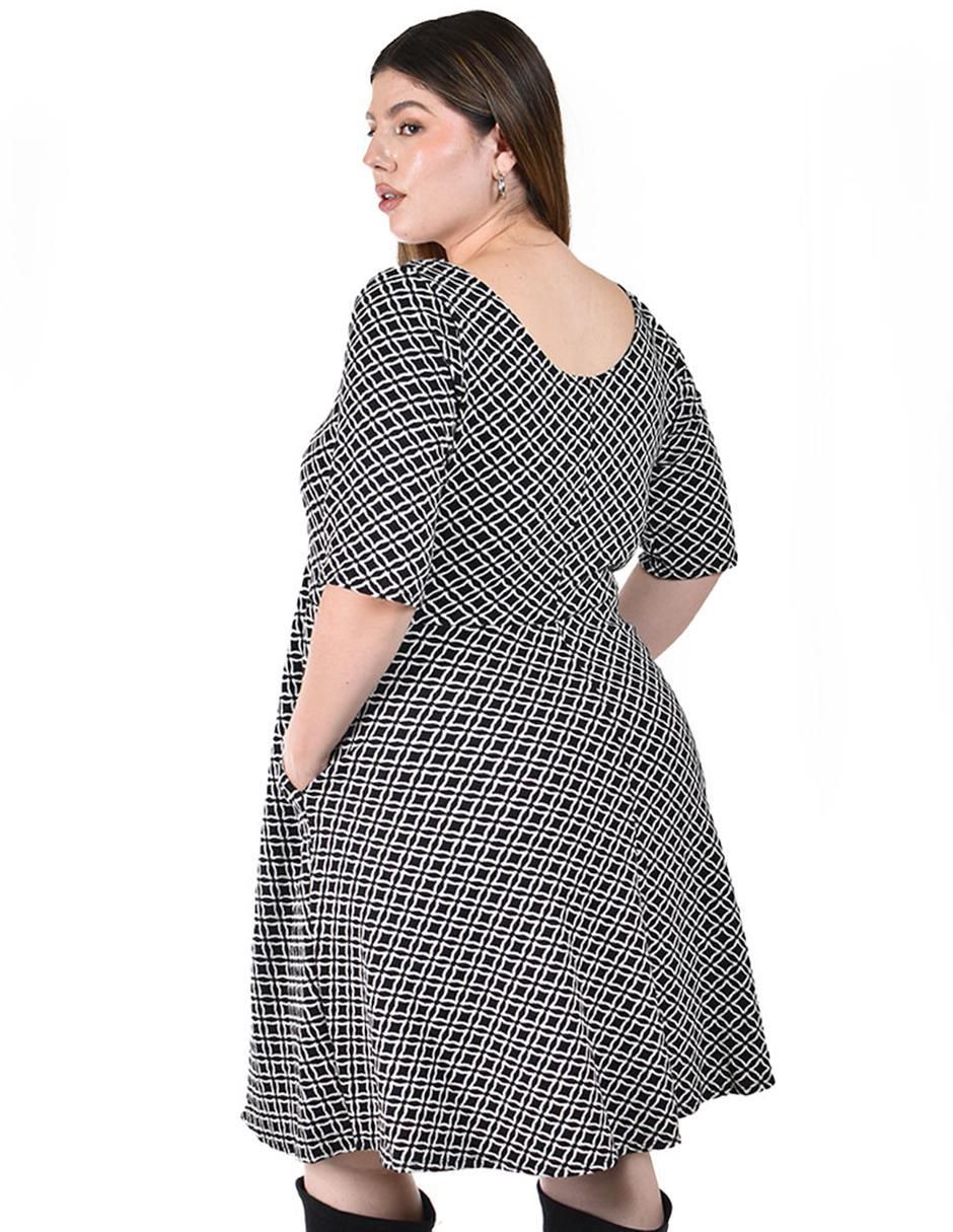 Vestido arriba rodilla casual para mujer 4