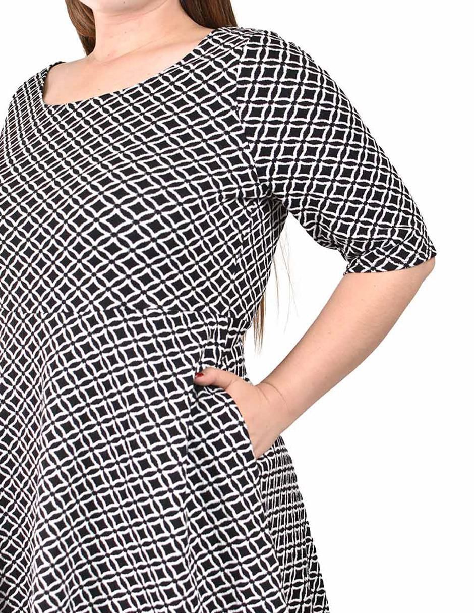 Vestido arriba rodilla casual para mujer 3