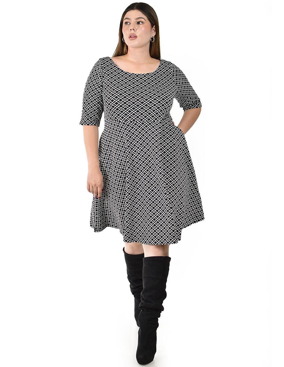 Vestido arriba rodilla casual para mujer 2