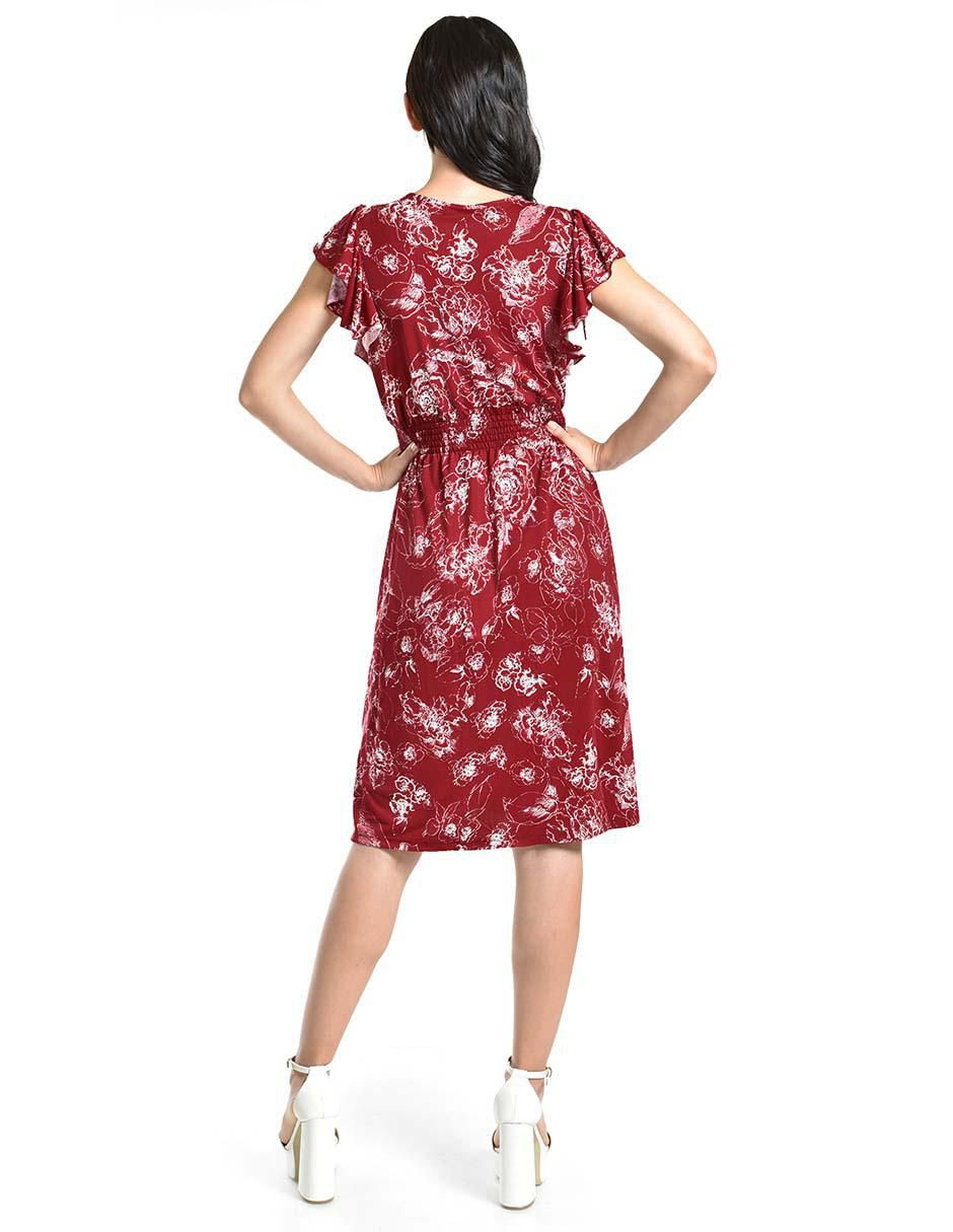Vestido a la rodilla casual para mujer