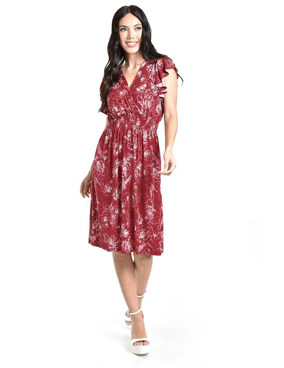 Vestido a la rodilla casual para mujer